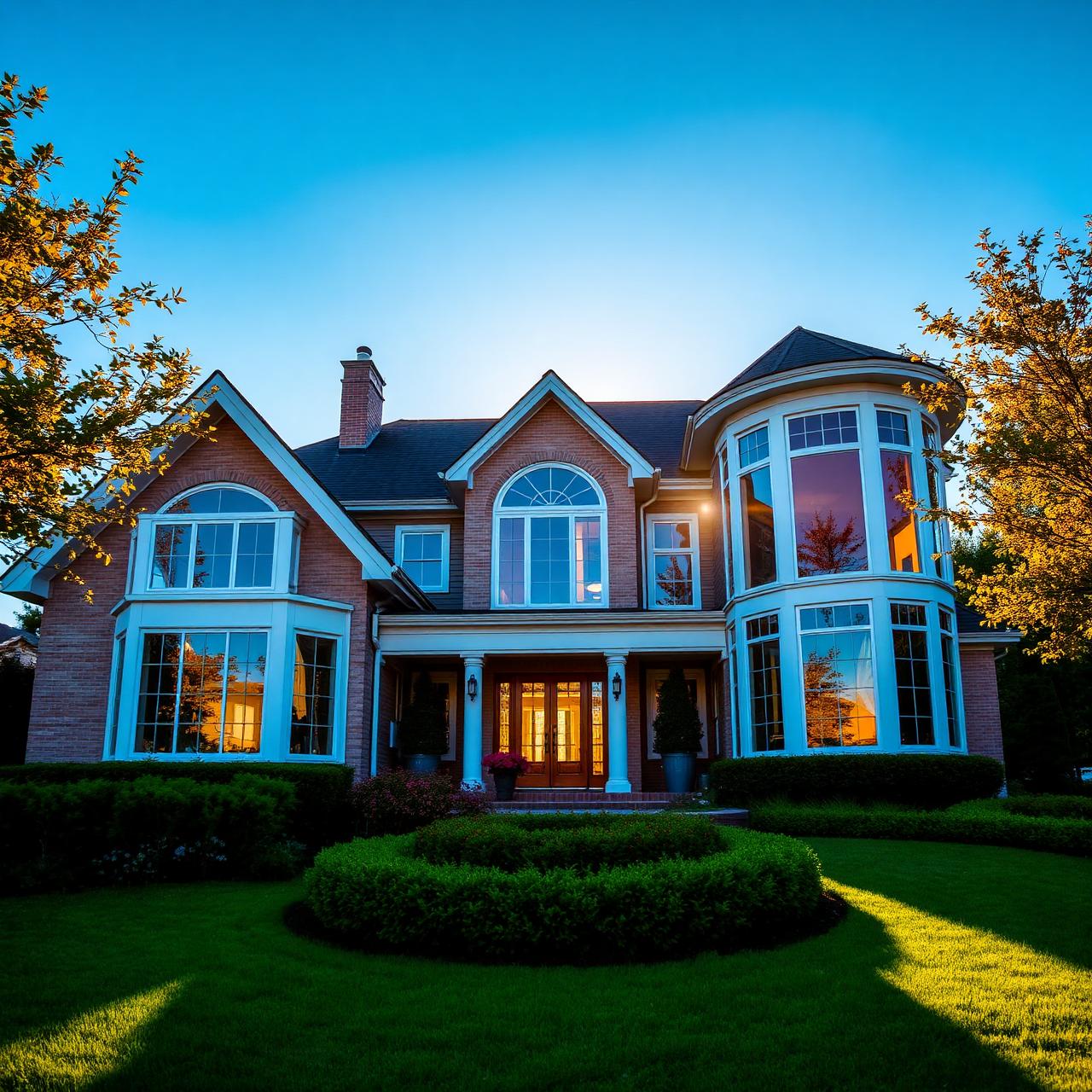 Beautiful luxury home with new PaneCraft Windows installed