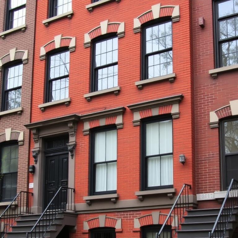 Brownstone style window installation