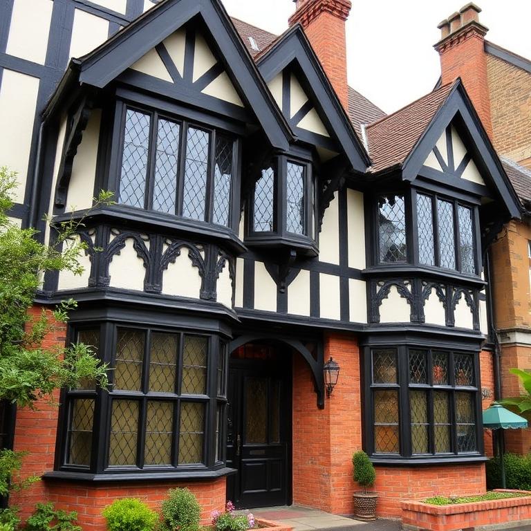 Tudor style window installation